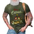 Merry Catmas Funny Cat Mom Cat Dad Christmas Cat 3D Print Casual Tshirt Army Green