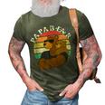 Papa Bear Father Daddy Fathers Day Gift Best Dad Ever Gift For Mens 3D Print Casual Tshirt Army Green