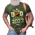 Proud Dad Of A Football Senior 2023 Funny Football Dad 3D Print Casual Tshirt Army Green