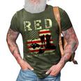 Red Friday Remember Everyone Deployed Usa Flag Army Military 3D Print Casual Tshirt Army Green