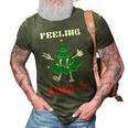 Retro Christmas Feeling Jolly Christmas Tree 3D Print Casual Tshirt Army Green