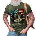 Saint Bernard Dad American Flag 4Th Of July Dog Fathers Day Gift For Mens 3D Print Casual Tshirt Army Green