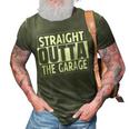 Straight Outta The Garage Funny Car Mechanic Gift 3D Print Casual Tshirt Army Green