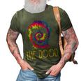Tie Dye Best Doodle Dad Ever Goldendoodle Dog Dad 3D Print Casual Tshirt Army Green