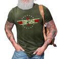 Top Dad Men Vintage Top Dad Top Movie Gun Jet 3D Print Casual Tshirt Army Green