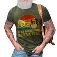 Vintage Best Beagle Dad Ever Bump Fit Funny Dog Lover Gift Gift For Mens 3D Print Casual Tshirt Army Green