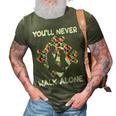 Youll Never Walks Alone Father Daughter Autism Dad 3D Print Casual Tshirt Army Green
