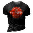 1 Poppy Men Number One Dad Grandpa Fathers Day Gifts Gift For Mens 3D Print Casual Tshirt Vintage Black
