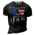 All American Dad 4Th Of July Usa America Flag Sunglasses 3D Print Casual Tshirt Vintage Black