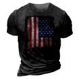 American Bear Hunter Patriotic For Dad Fathers Day Gift For Mens 3D Print Casual Tshirt Vintage Black