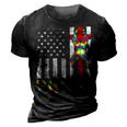 Autism Awareness Faith Cross Autistic Usa Flag For Dad Mens 3D Print Casual Tshirt Vintage Black