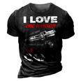 Auto Car Mechanic Gift I Love One Woman And Several Cars 3D Print Casual Tshirt Vintage Black