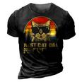 Best Cat Dad Ever Bump Fit Fathers Day Gift Daddy For Men 3D Print Casual Tshirt Vintage Black