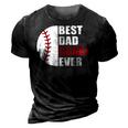 Best Dad Coach Ever Baseball Fathers Day Baseball Dad Coach Gift For Mens 3D Print Casual Tshirt Vintage Black