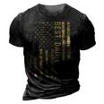 Best Dad Ever American Flag Vintage Fathers Day Camouflage Gift For Mens 3D Print Casual Tshirt Vintage Black