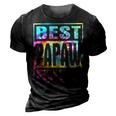 Best Papaw Ever Vintage Tie Dye Funny Fathers Day 3D Print Casual Tshirt Vintage Black