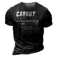 Carguy Definition Sport Car Lover Funny Car Mechanic Gift 3D Print Casual Tshirt Vintage Black