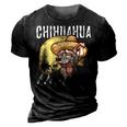 Chihuahua Daddy Dog Dad Father Gift 3D Print Casual Tshirt Vintage Black