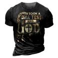 Christian I Took A Dna Test And God Is My Father Gospel Pray 3D Print Casual Tshirt Vintage Black
