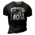 Cool Proud Army Mom | Funny Mommies Military Camouflage Gift 3D Print Casual Tshirt Vintage Black