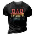 Dad Man The Myth The Legend Fishing Daddy Papa Gift For Mens 3D Print Casual Tshirt Vintage Black