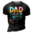 Dad Of The Sweet One Happy 1St Birthday Papa Ice Cream Gift For Mens 3D Print Casual Tshirt Vintage Black