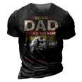 Fathers Day For Dad An Honor Being Pops Is Priceless 3D Print Casual Tshirt Vintage Black