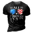 Fathers Day Gift | All American Patriot Usa Dad 3D Print Casual Tshirt Vintage Black