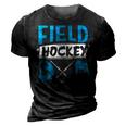Field Hockey Dad Funny Hockey Player Gift For Mens 3D Print Casual Tshirt Vintage Black