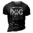 Funny New Uncle Promoted From Dog Uncle To Human Uncle Gift For Mens 3D Print Casual Tshirt Vintage Black