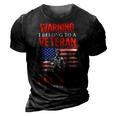 Funny Veteran Wife I Belong To A Veteran Dangerous Warning 3D Print Casual Tshirt Vintage Black