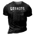 Grandpa Like A Grandfather But So Much Cooler 3D Print Casual Tshirt Vintage Black