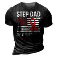 Heart Disease Survivor Support Step Dad Of A Warrior 3D Print Casual Tshirt Vintage Black