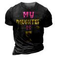 Hearts 5Th Bday For Daughter From Mom Dad 3D Print Casual Tshirt Vintage Black