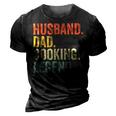 Husband Dad Cooking Legend Funny Cook Chef Father Vintage Gift For Mens 3D Print Casual Tshirt Vintage Black
