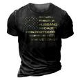 Husband Daddy Protector Hero Veteran Usa Flag Camouflage Dad Gift For Mens 3D Print Casual Tshirt Vintage Black