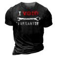 I Void Warranties Funny Mechanic Diy 3D Print Casual Tshirt Vintage Black
