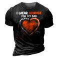 I Wear Orange For My Dad Ms Multiple Sclerosis Awareness 3D Print Casual Tshirt Vintage Black