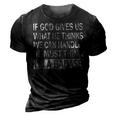 If God Gives Us What He Thinks We Can Handle - Badass  3D Print Casual Tshirt Vintage Black