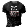 Im A Mechanic I Fix Cars Funny Auto Mechanic Gift 3D Print Casual Tshirt Vintage Black