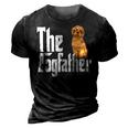 Labradoodle Dog Dad Dogfather Dogs Daddy Father 3D Print Casual Tshirt Vintage Black