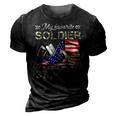 My Favorite Soldier Calls Me Step Dad Army Graduation 3D Print Casual Tshirt Vintage Black
