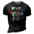 Poppa Of The Birthday Girl Matching Family Tie Dye 3D Print Casual Tshirt Vintage Black