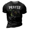 Prayer Warrior Camouflage For Religious Christian Soldier 3D Print Casual Tshirt Vintage Black