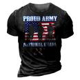 Proud Army National Guard Dad Usa Veteran Military 3D Print Casual Tshirt Vintage Black