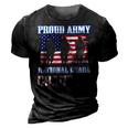 Proud Army National Guard Grandma Usa Veteran Military 3D Print Casual Tshirt Vintage Black