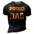 Proud Dad Of Wonderful Kids Gift For Mens 3D Print Casual Tshirt Vintage Black