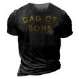 Proud New Dad Of A Boy To Be Gift Dad Of Sons 3D Print Casual Tshirt Vintage Black