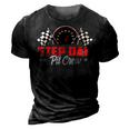 Race Car Birthday Party Racing Family Step Dad Pit Crew 3D Print Casual Tshirt Vintage Black