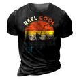 Reel Cool Grampy Fathers Day Gift For Fishing Dad 3D Print Casual Tshirt Vintage Black